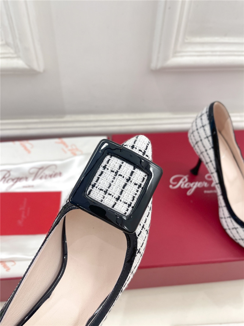 Roger Vivier Viv’ in The City Pumps 65mm Multicolour Tweed