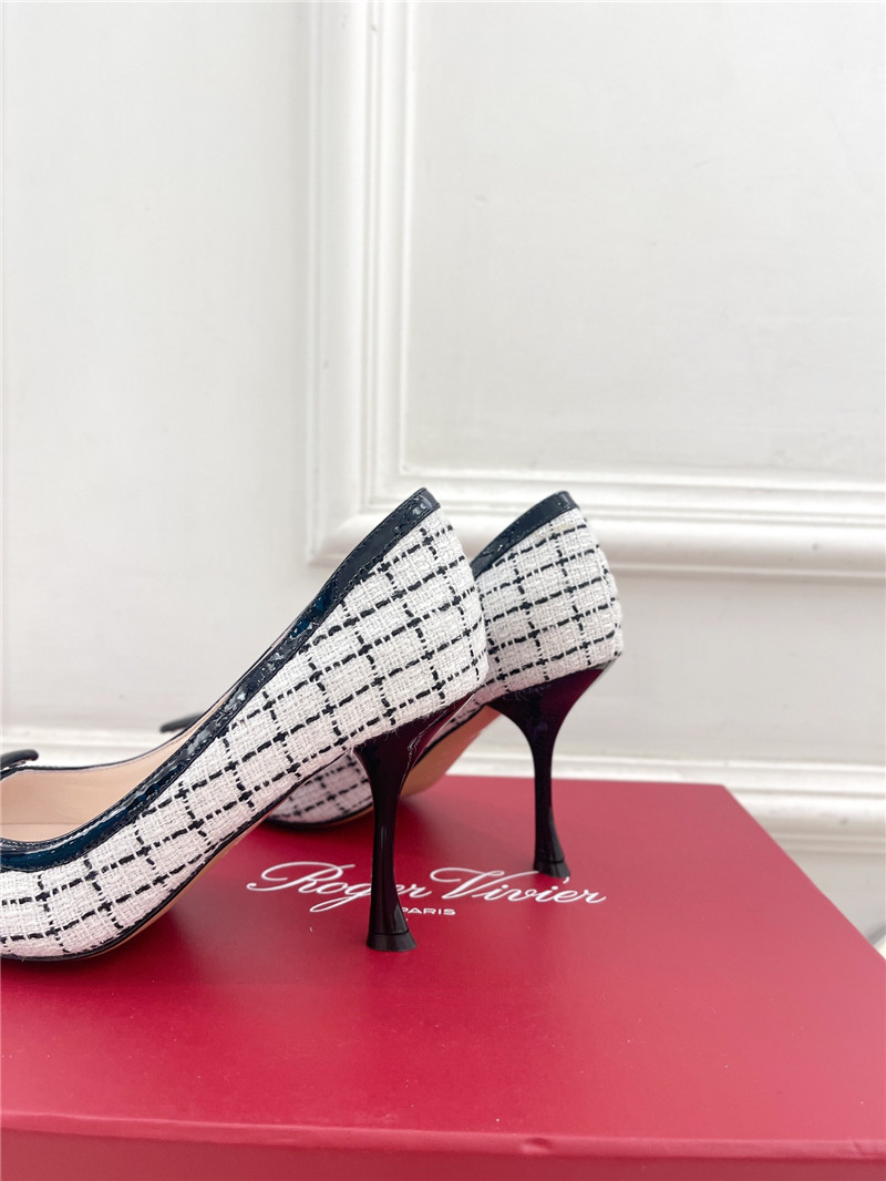 Roger Vivier Viv’ in The City Pumps 65mm Multicolour Tweed