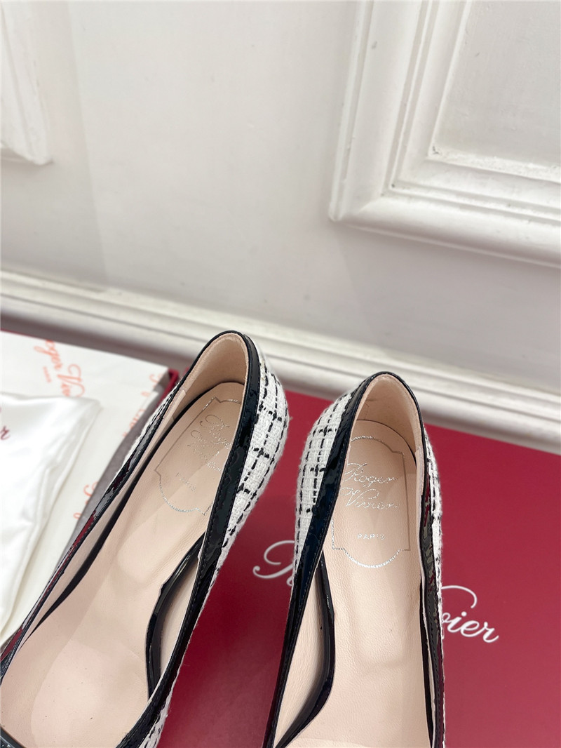 Roger Vivier Viv’ in The City Pumps 65mm Multicolour Tweed