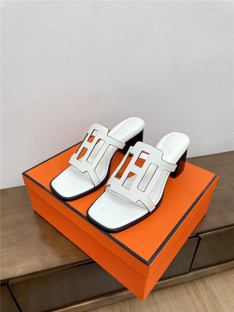 H**me5 izzy 60 blanc sandals blanc calfskin