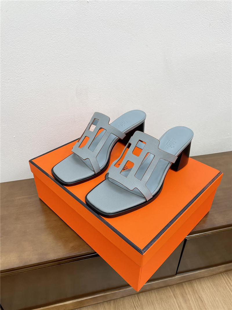 H**me5 izzy 60 sandals gris nuage calfskin