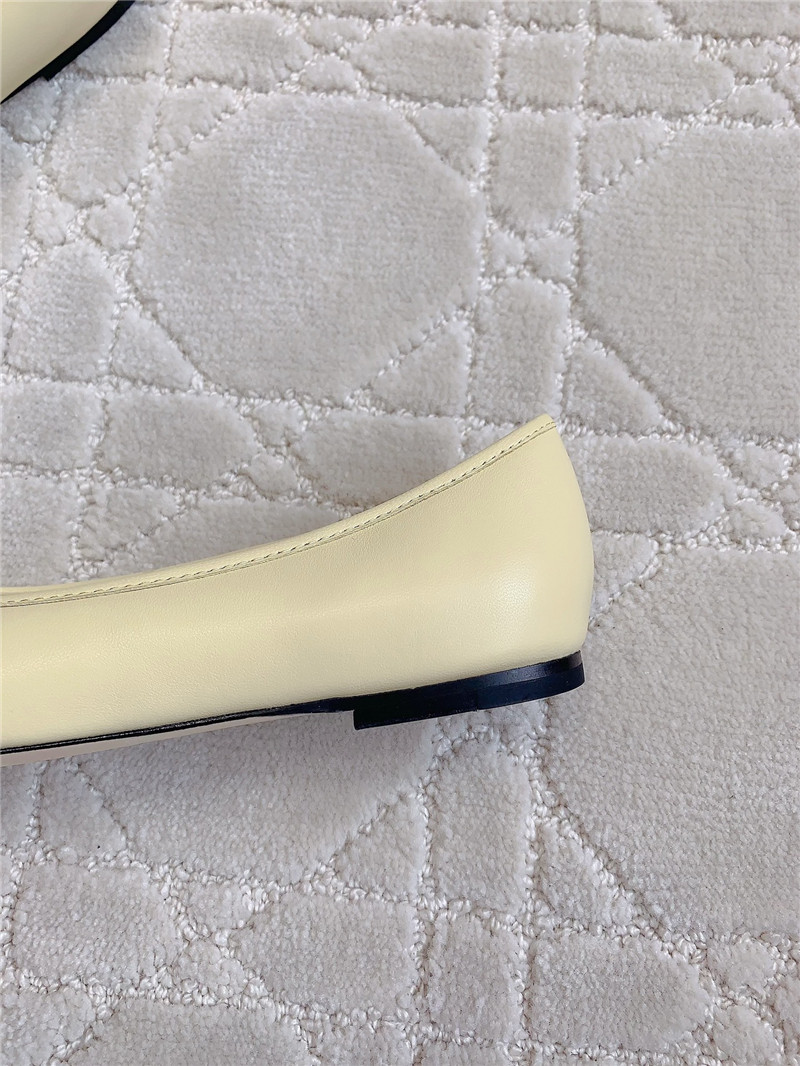 J1m*y Ch00 elme flats in natural nappa leather