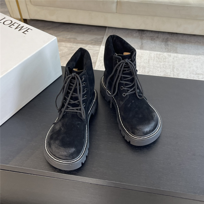 L0ew* sierra combat ankle boot in suede