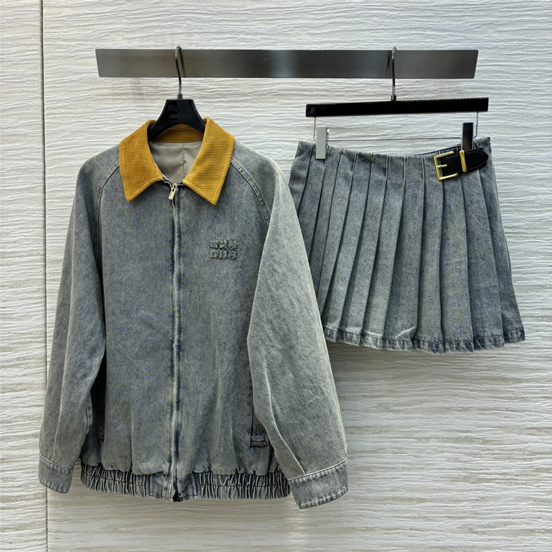 M1um1u denim suit