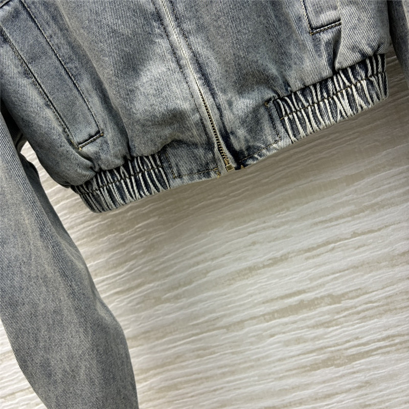 M1um1u denim short jacket