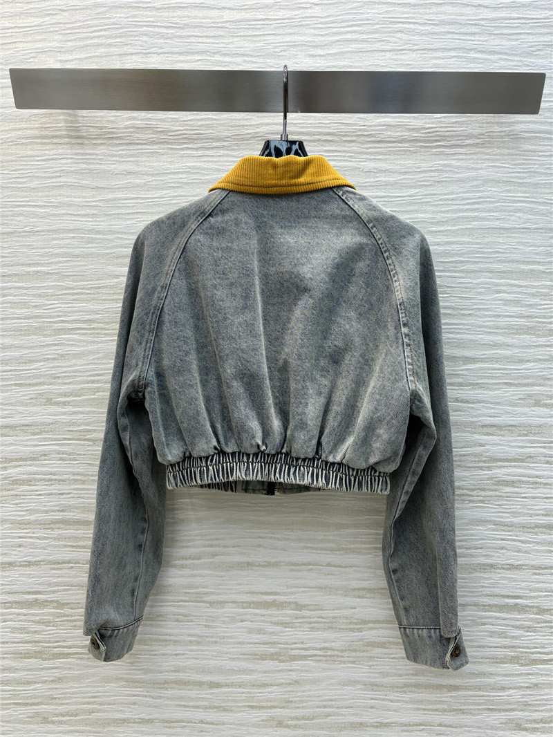 M1um1u denim short jacket