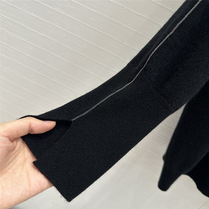 BC Crewneck Black Cashmere Sweater