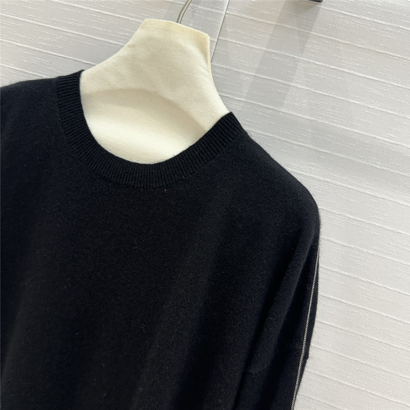 BC Crewneck Black Cashmere Sweater
