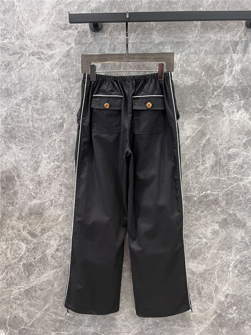 Ch**el pocket cargo wide-leg pants