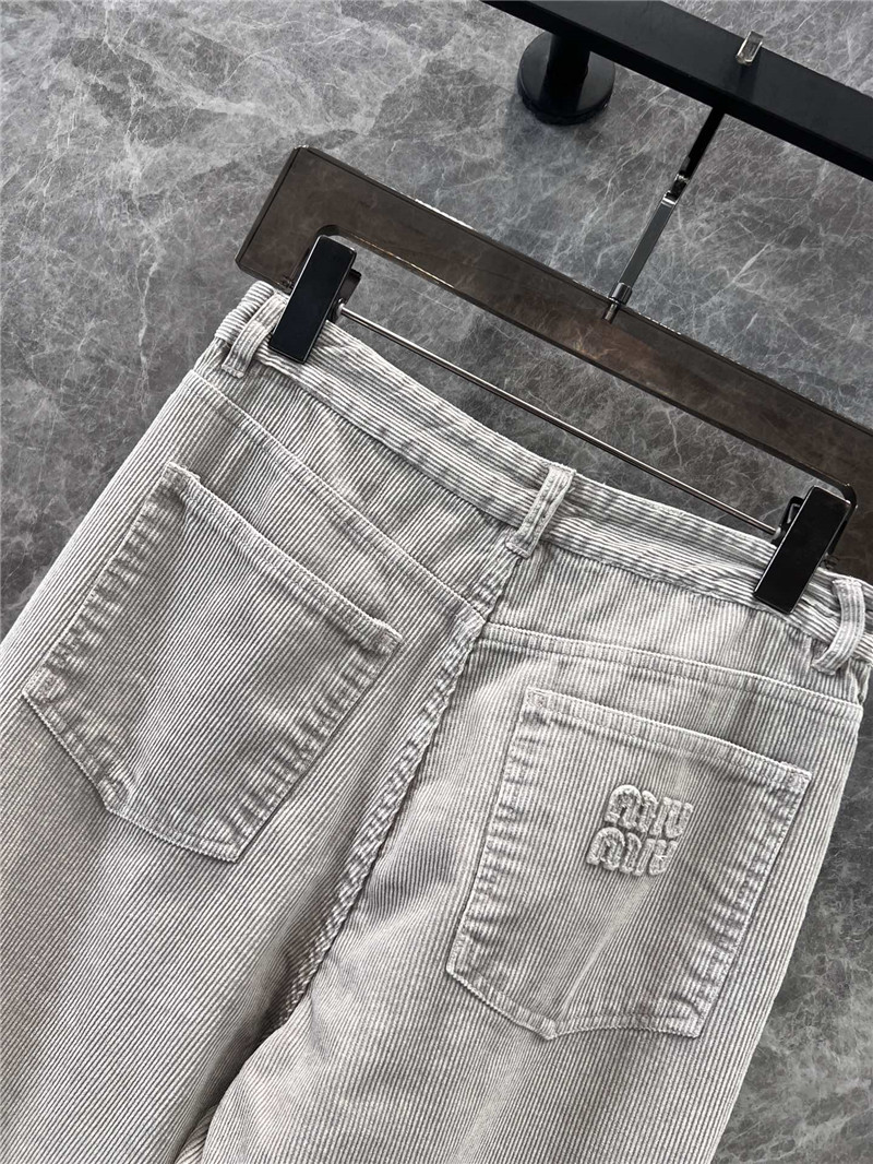 M1um1u corduroy casual trousers