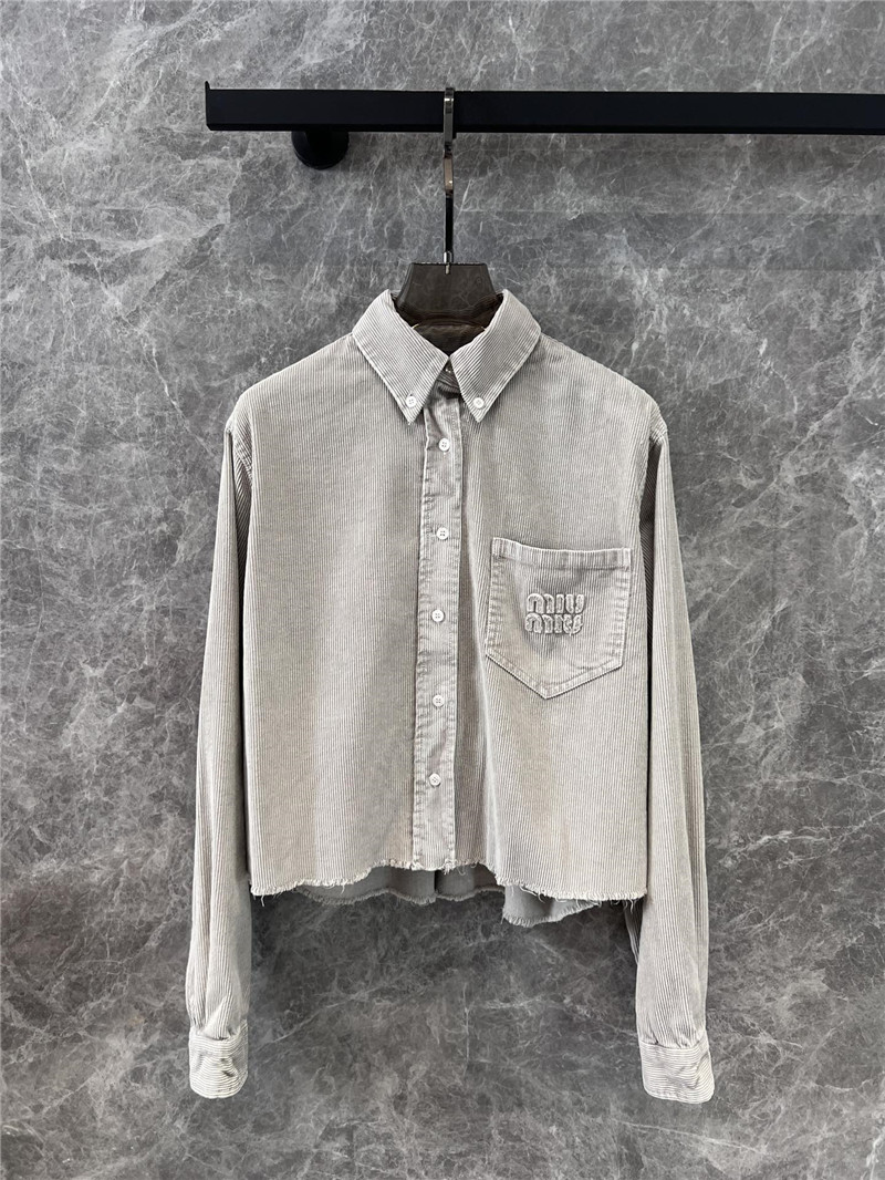 M1um1u corduroy shirt jacket