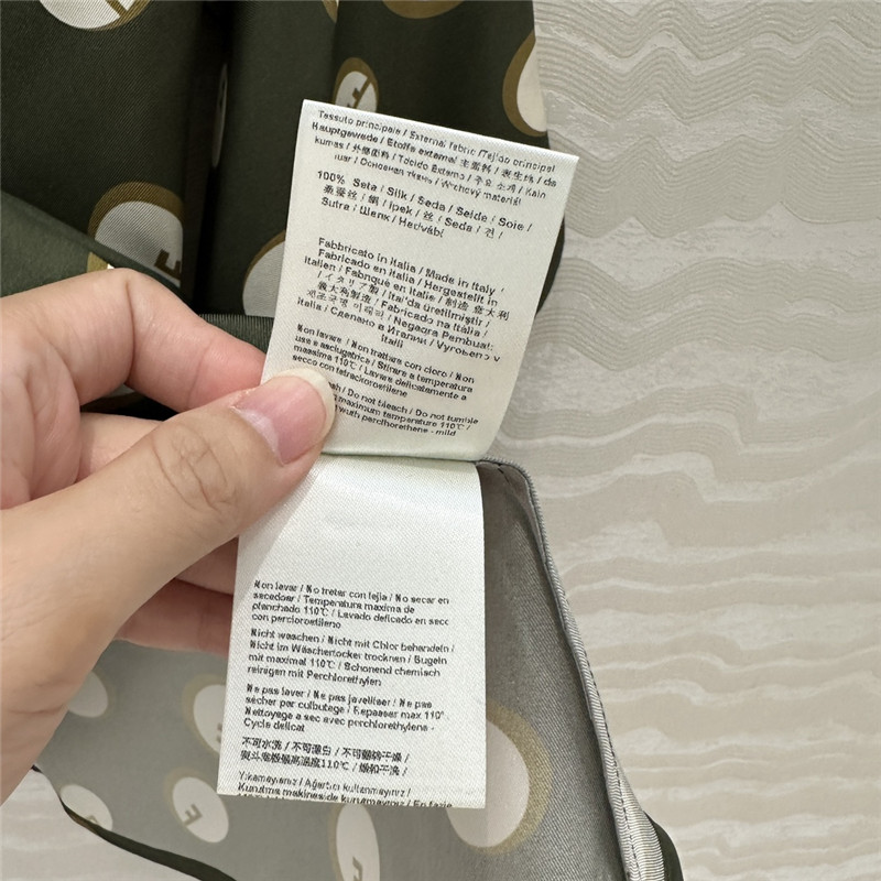 F**di polka dot print silk shirt