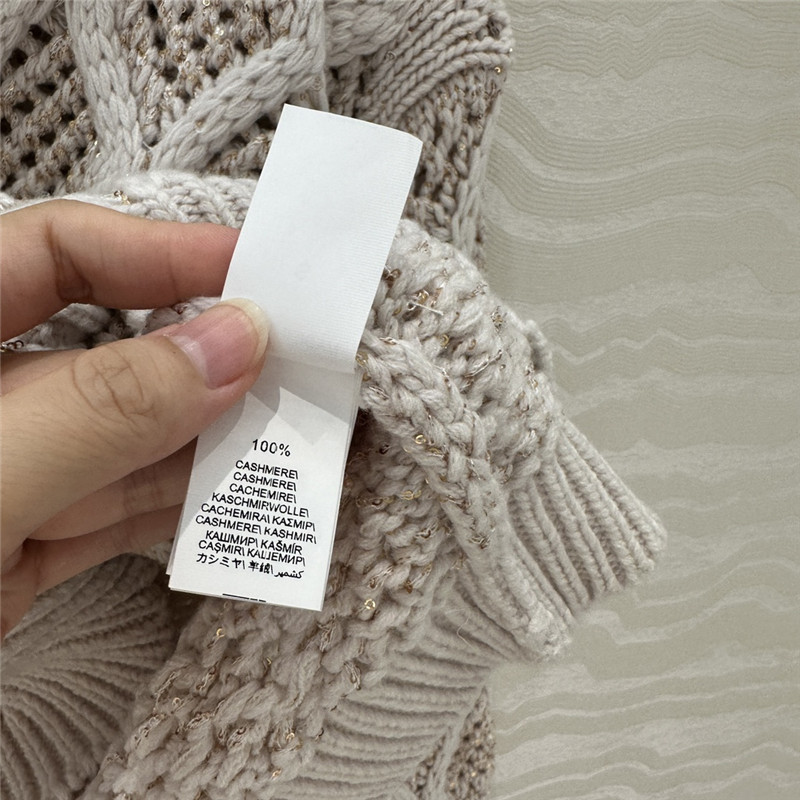 BC Cashmere Dazzling Net & Cable Sweater