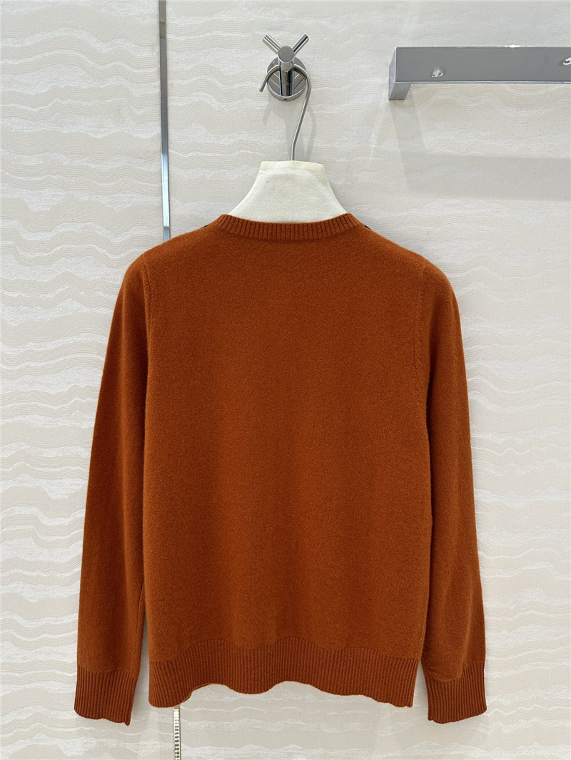 Miu Miu Tobacco Cashmere Cardigan Brown