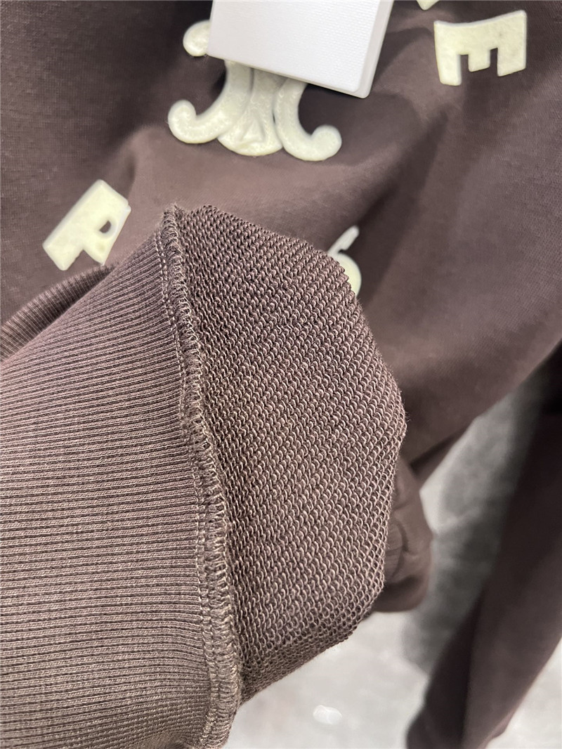 Ce1i*e triomphe fleece sweatshirt brown
