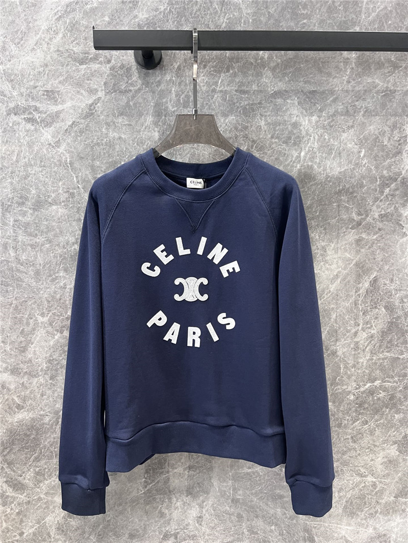 Ce1i*e triomphe fleece sweatshirt navy