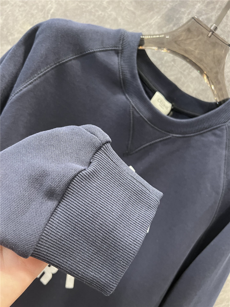 Ce1i*e triomphe fleece sweatshirt navy