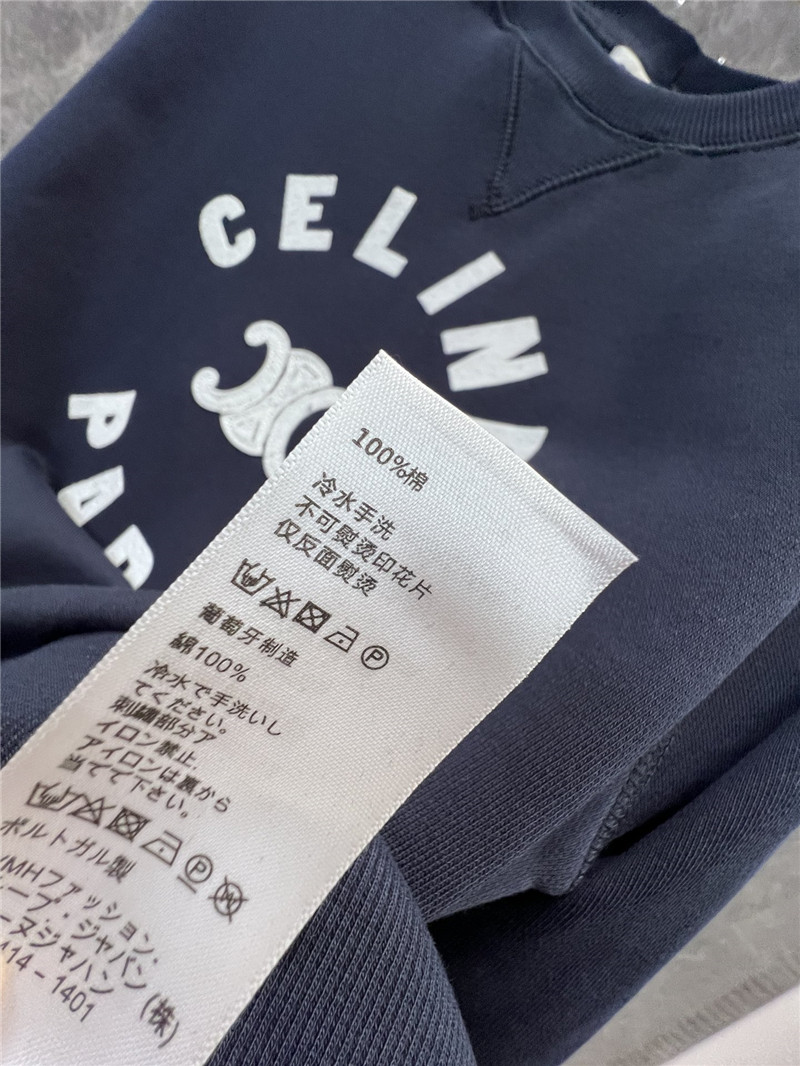 Ce1i*e triomphe fleece sweatshirt navy