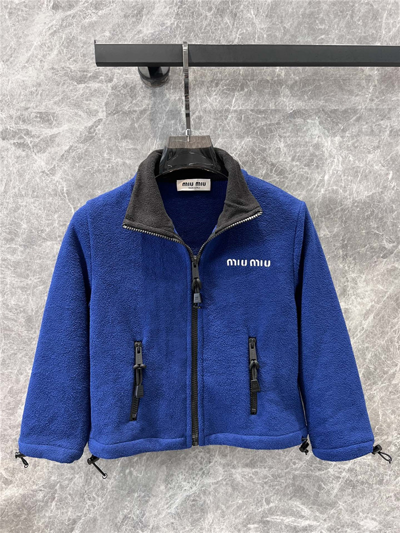 M1um1u zipper short jacket