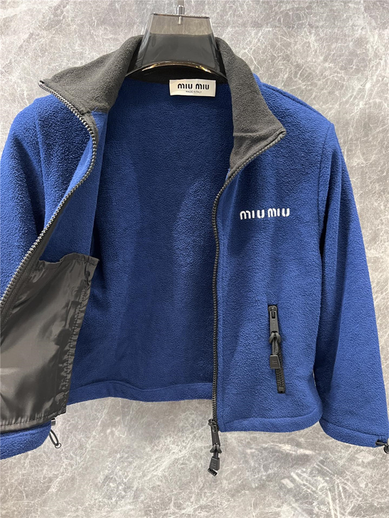 M1um1u zipper short jacket