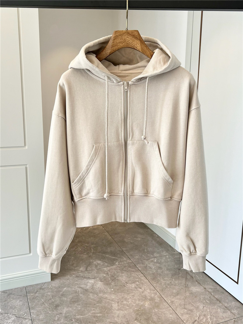 acne studios hooded zip-up sweatshirt