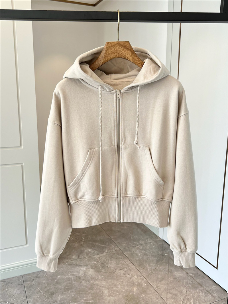 acne studios hooded zip-up sweatshirt
