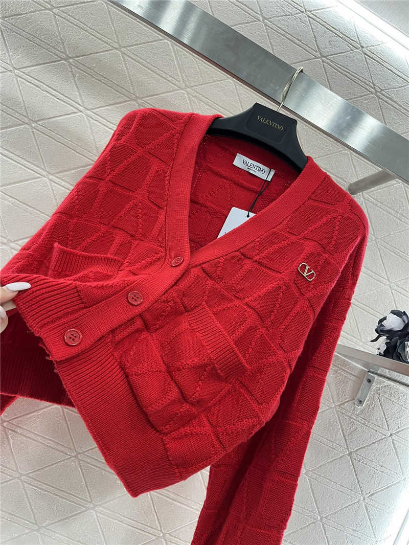 Va1e*ntin0 toile iconographe cardigan red