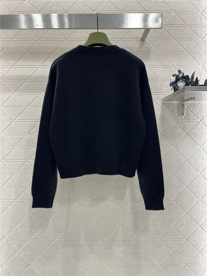 Gvc*1 logo intarsia wool jumper