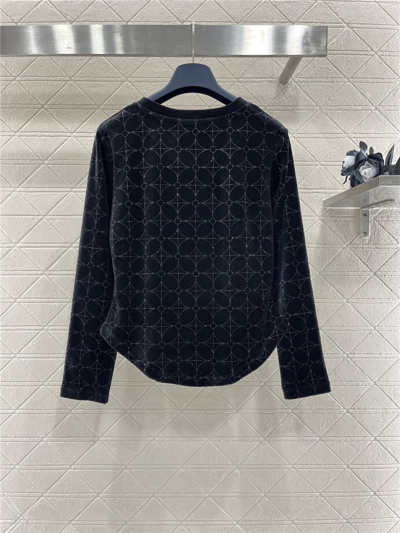 l0vis Vvtt0n lv velvet bottoming shirt