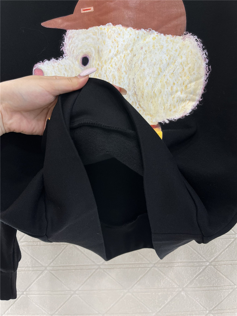 Gvc*1 logo dog crewneck sweatshirt black