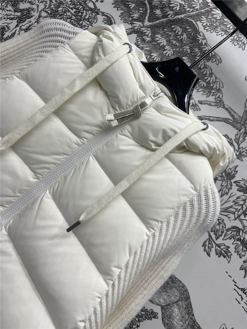 BC long-sleeved knitted down jacket