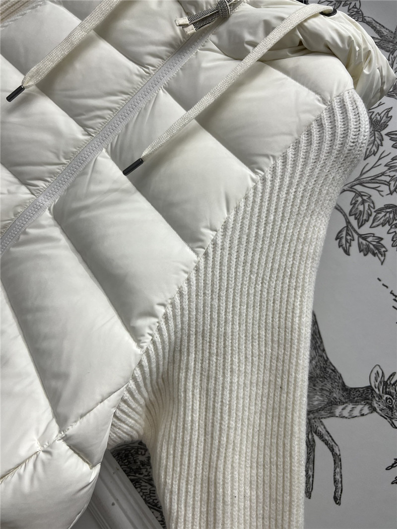 BC long-sleeved knitted down jacket