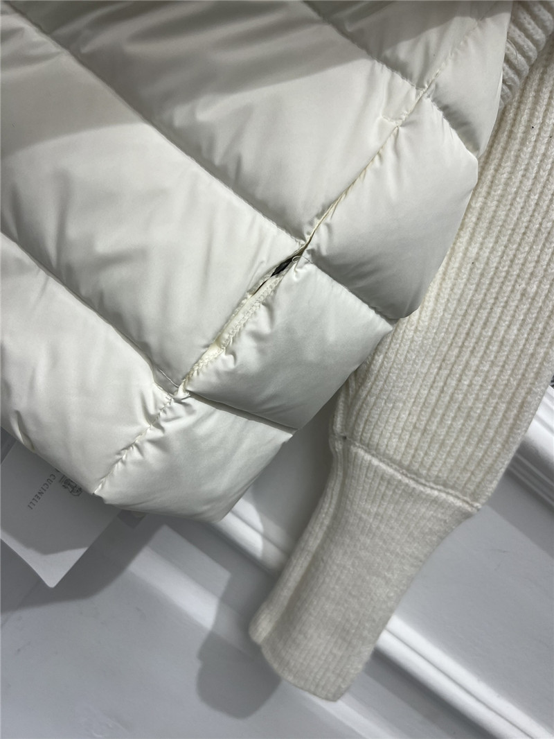 BC long-sleeved knitted down jacket