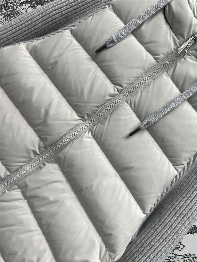 BC long-sleeved knitted down jacket