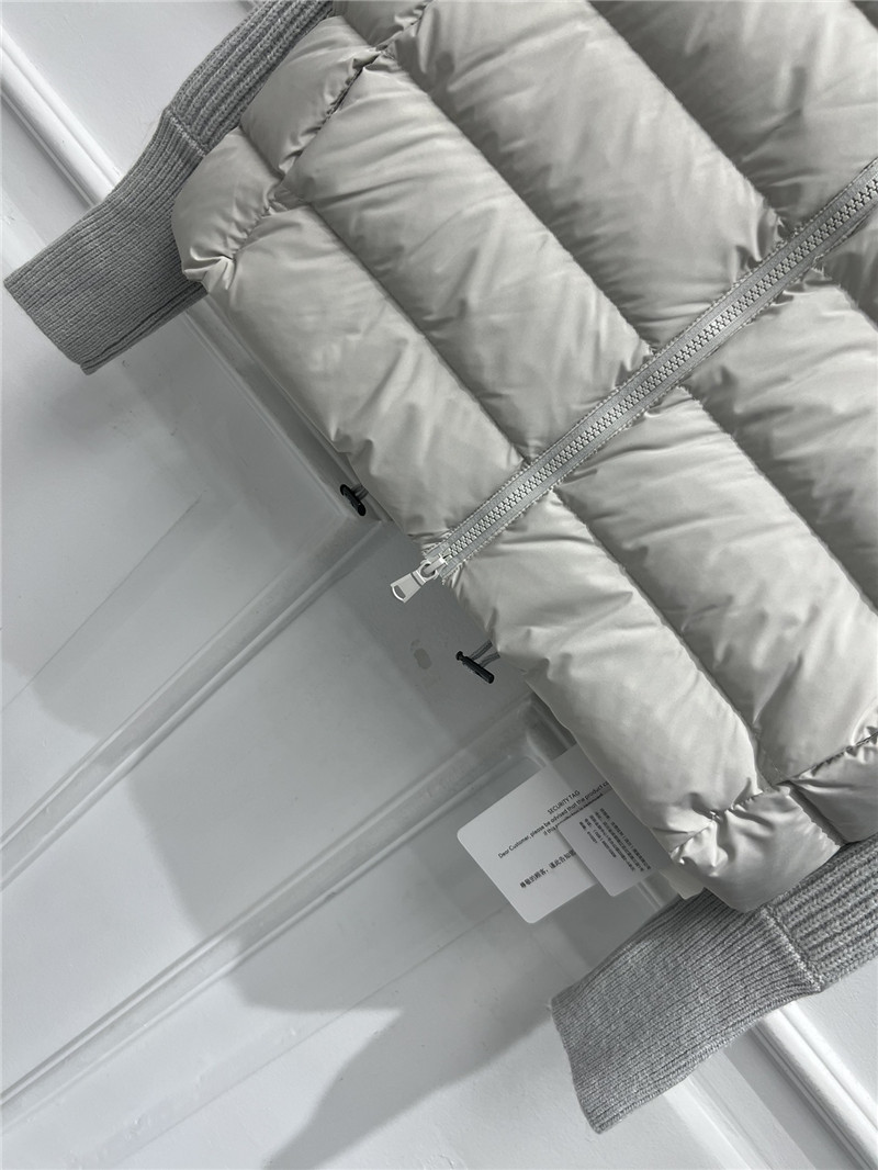 BC long-sleeved knitted down jacket