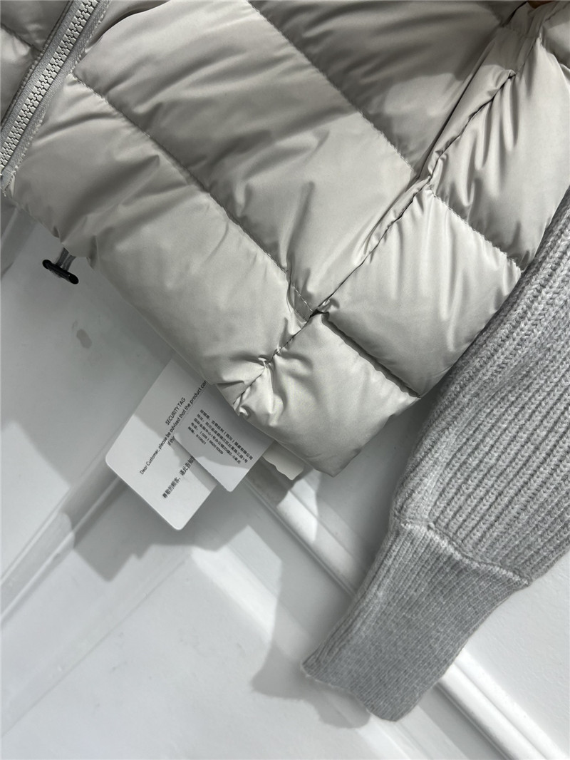 BC long-sleeved knitted down jacket