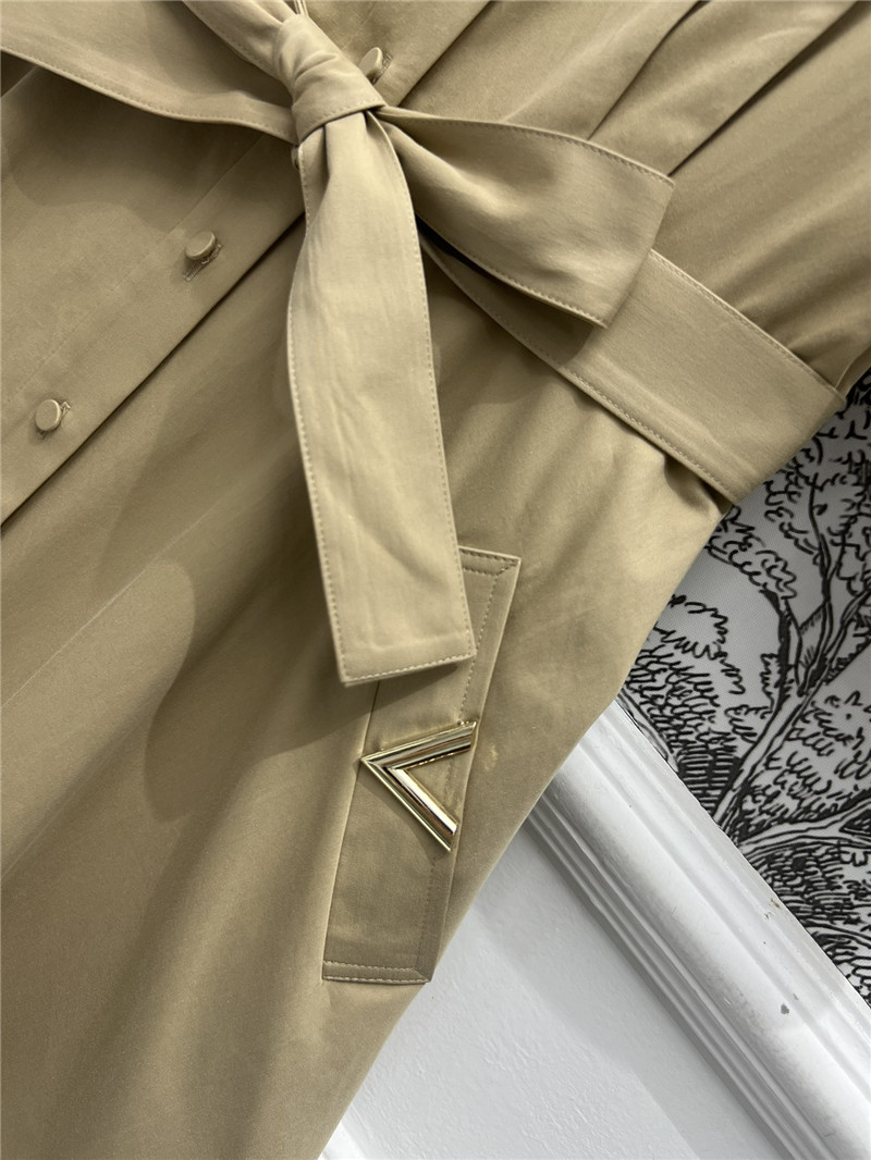 Va1e*ntin0 khaki short sleeve shirt dress