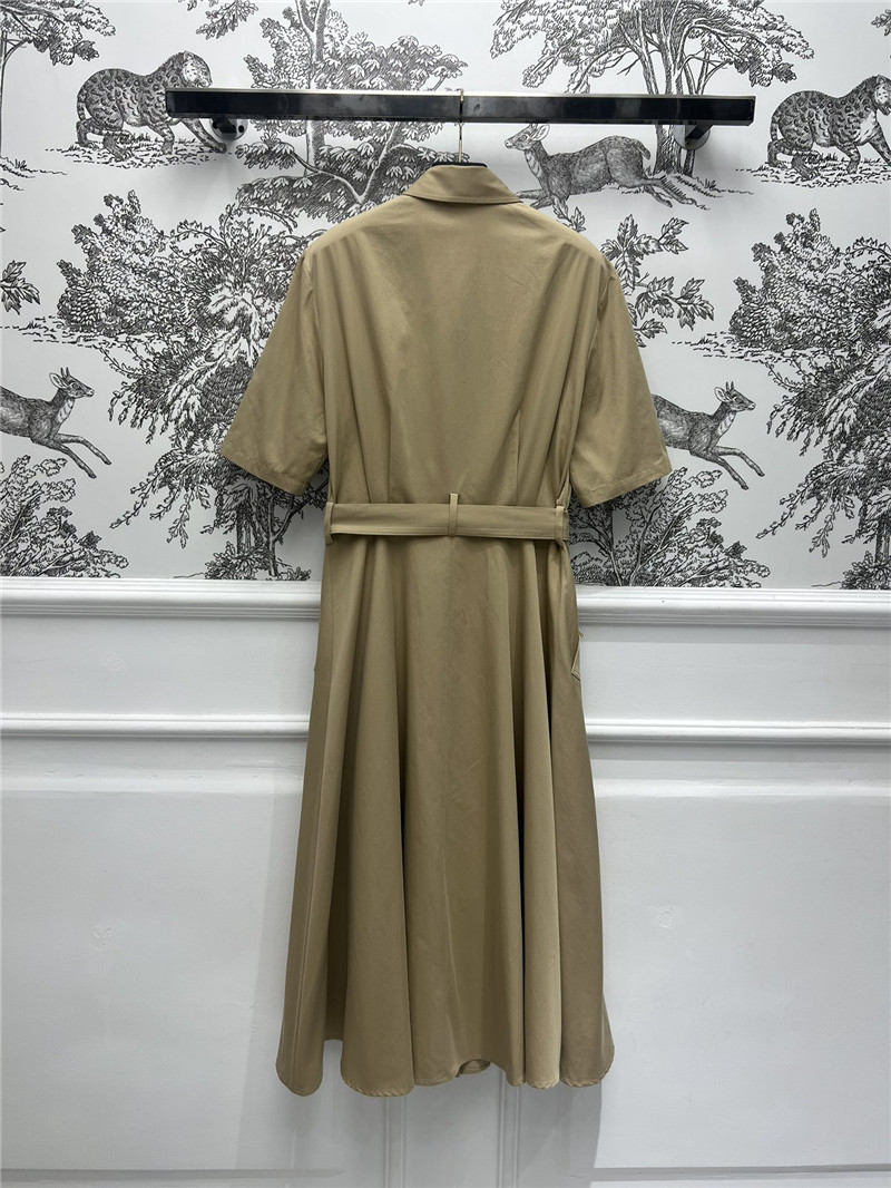 Va1e*ntin0 khaki short sleeve shirt dress