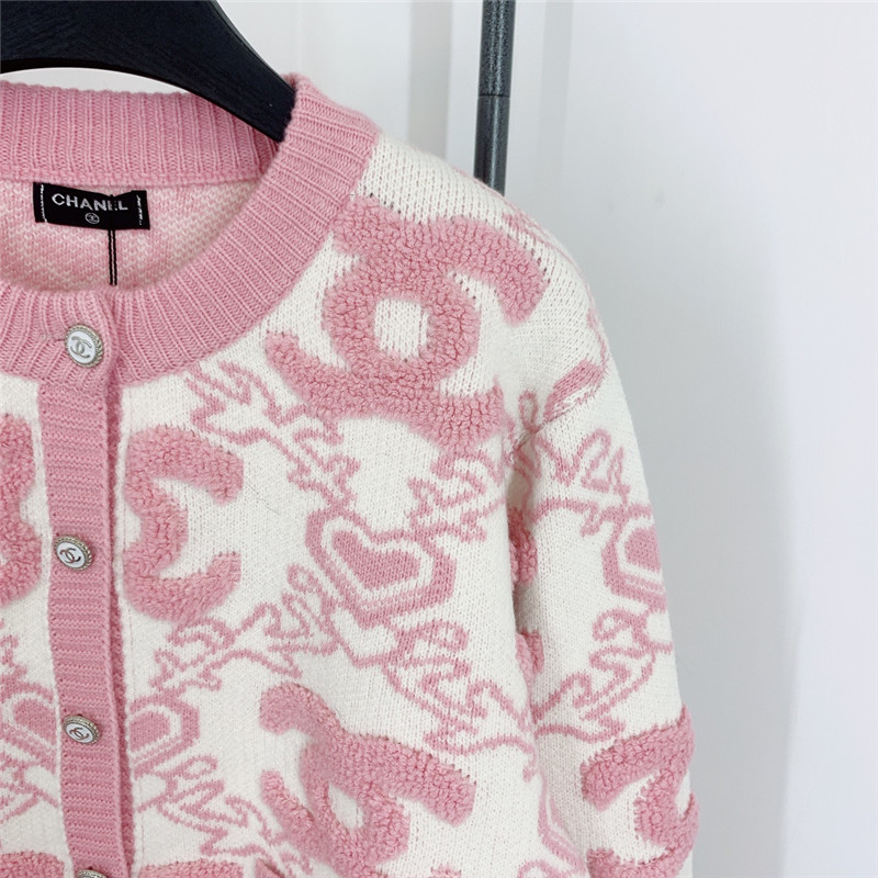 Ch**el crew neck long sleeve cardigan