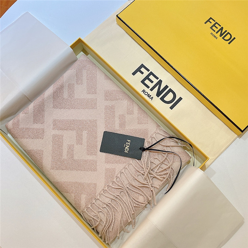 F**di long fringed scarf