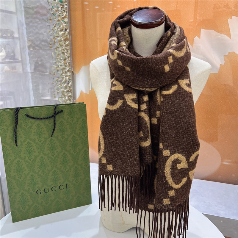 Gvc*1 cashmere jacquard scarf