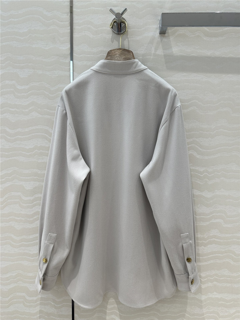 L0r0 P1ana stand collar long sleeve shirt