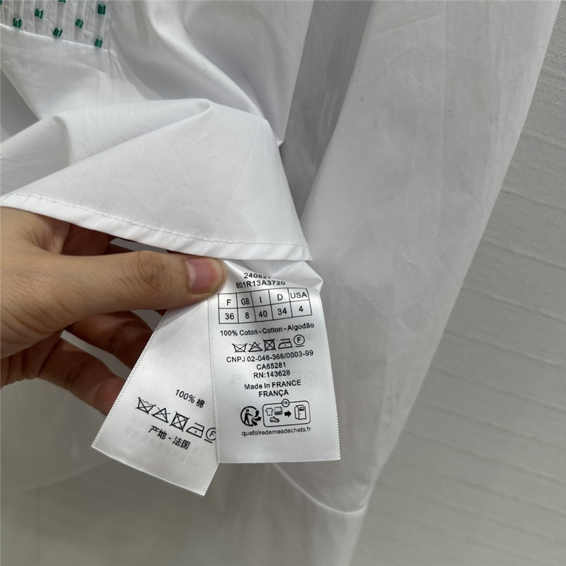 D10r beaded embroidered cotton shirt