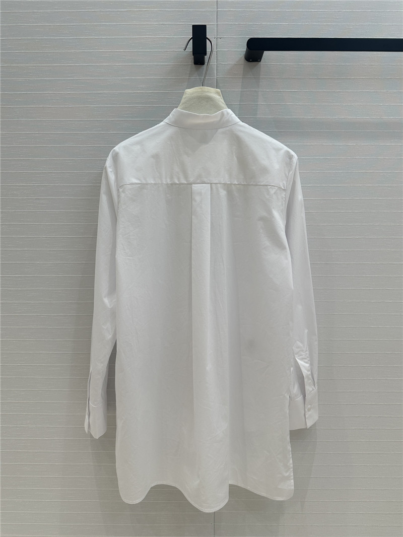 D10r beaded embroidered cotton shirt