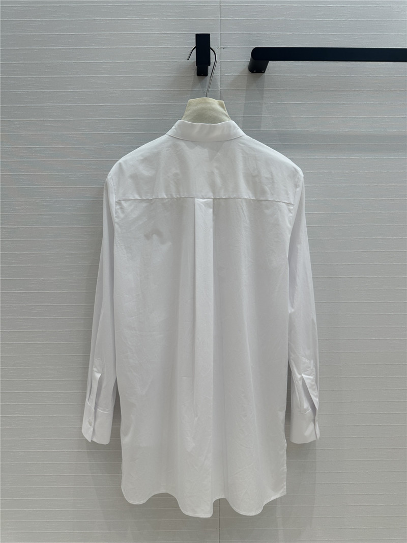 D10r beaded embroidered cotton shirt