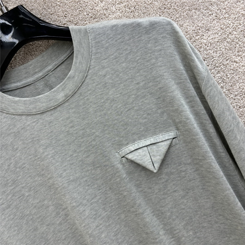 b0tt*ga Ven*ta grey tencel crewneck long sleeve top