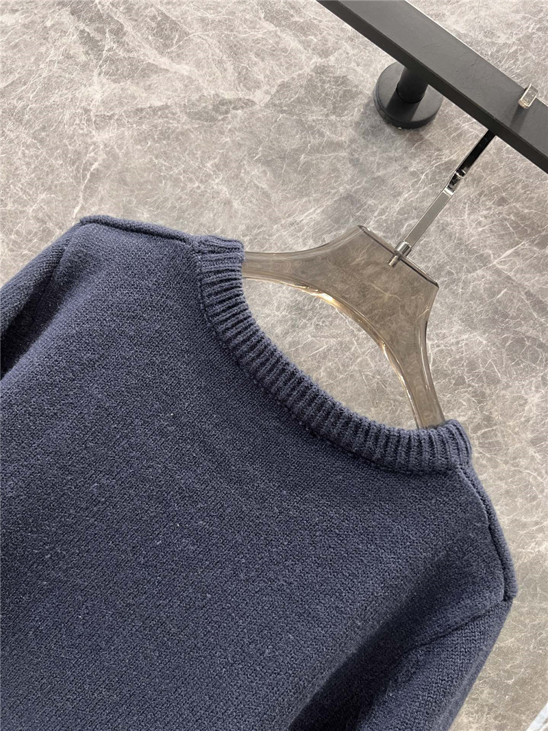 l0vis Vvtt0n chunky wool blend jumper in grey