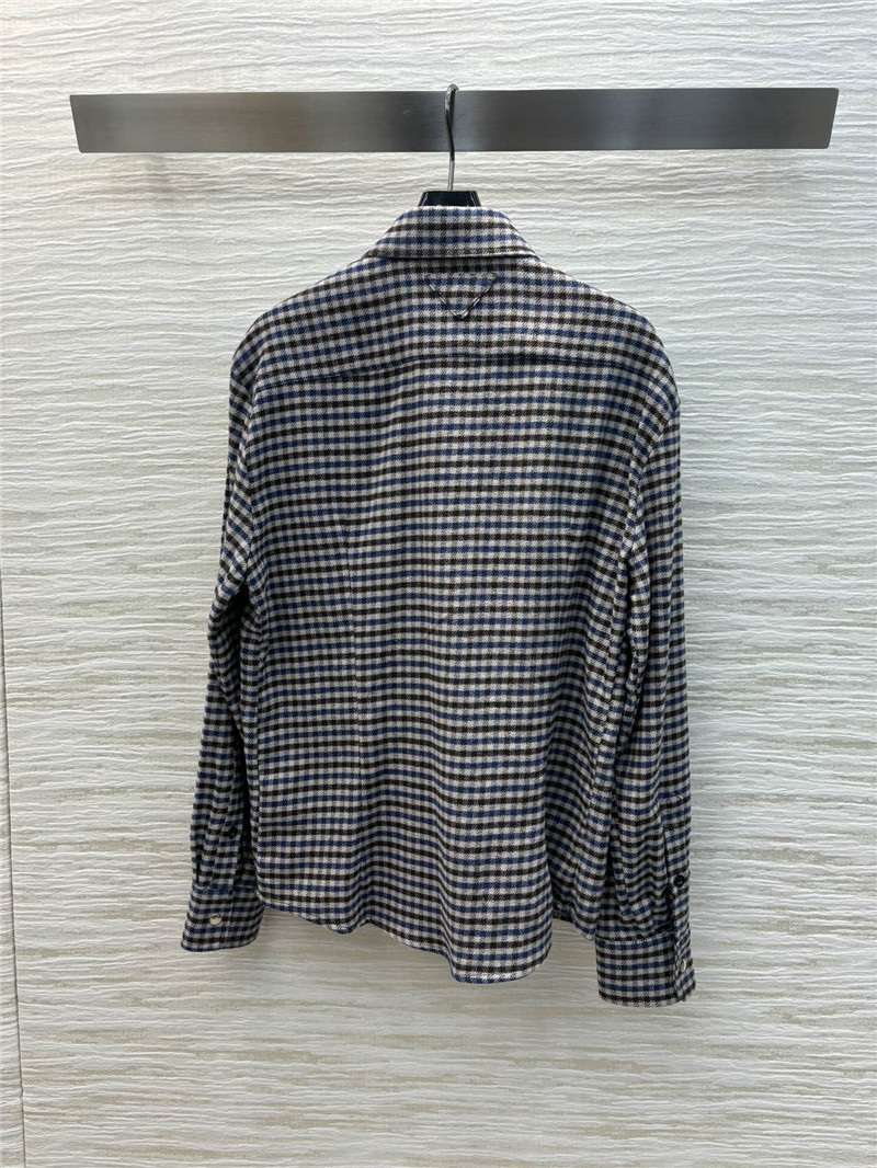 M1um1u houndstooth double pocket shirt