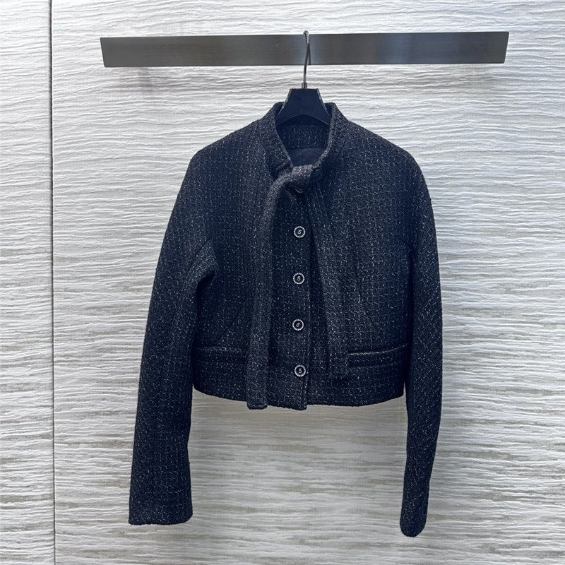 Ch**el ribbon short coat