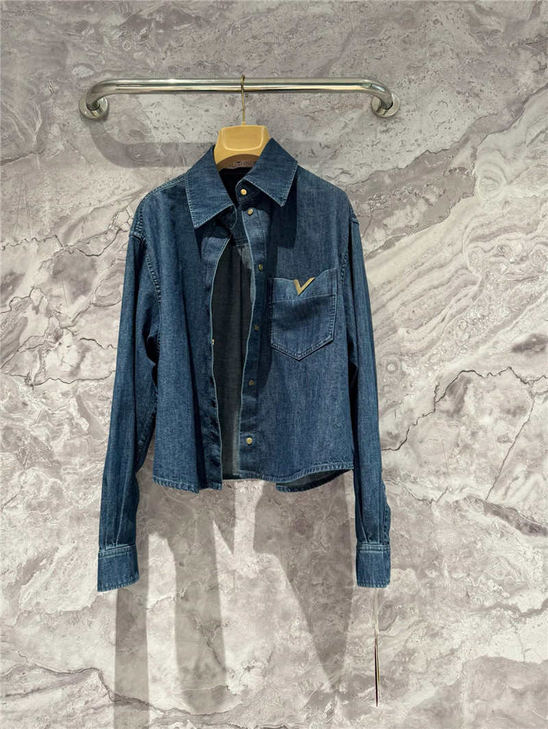 Va1e*ntin0 v denim shirt